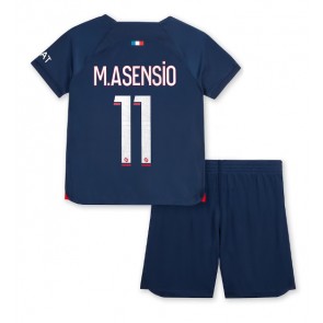 Paris Saint-Germain Marco Asensio #11 Hemmaställ Barn 2023-24 Kortärmad (+ Korta byxor)